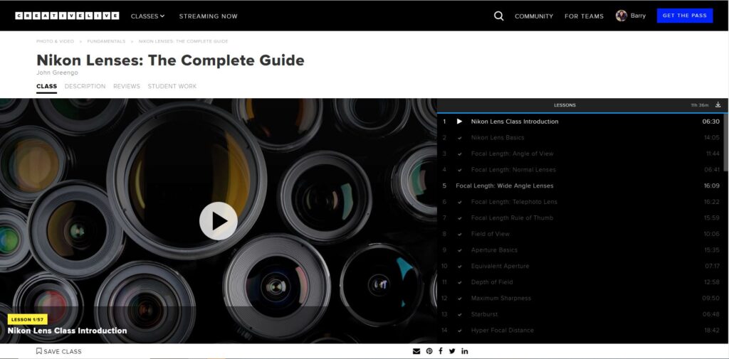 nikon lenses the complete guide course on creative live
